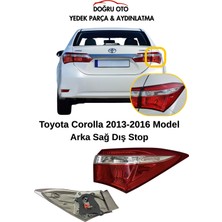 Doğru Oto Toyota Corolla Arka Sağ Dış Stop 2013-2016 Model Uyumlu