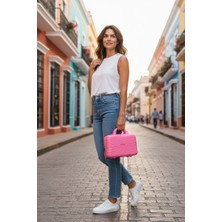 Giyu Shop Seyahat Tipi Dayanıklı Esnek ve Kırılmaz Pp Silikon Makyaj Çantası ve Hostes El Çantası