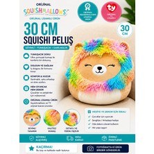 Squishmallows Aslan Leonard Gökkuşağı Yeleli 30CM Peluş Oyuncak