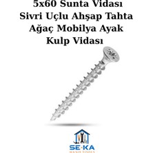 Seka Hand Tools Sunta Vidası 5X80 Sunta Vidası-8 cm Vida-25 Adet