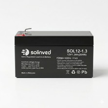 Solinved 12V 1.3AH Kuru Tip Akü
