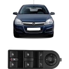 CME PARTS Opel Astra H Hb & Sedan 2004-2013 Uyumlu Ön Sol Kapı Dörtlü Cam Açma Düğmesi Siyah 6240447