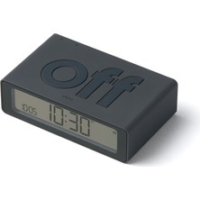 Lexon Flip Mini Şarj Edilebilir Alarm Saat Koyu Gri