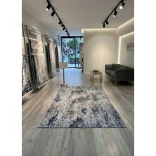 Sarar Safir Dmr Halıcılık Gri Modern Kaymaz Taban Çocuk Odası Salon Hol, Koridor Mutfak Yıkanabilir Jel Kesme Yolluk Halı