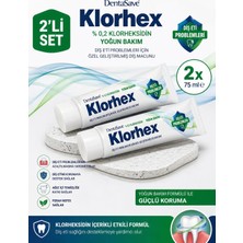 Dentasave Klorhex %0.2 Klorheksidin Diş Eti Bakım Diş Macunu 75 ml 2li Set