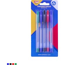 Ark Karışık Renk Tükenmez Kalem Seti 2 Set 1.0 mm Uç