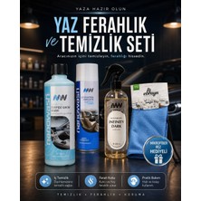 Nanowash Yaz Ferahlık ve Temizlik Seti – Torpido Bakım Kremi + Detay Köpük Temizleyici + Oto Parfüm + Mikrofiber Bez Hediyeli