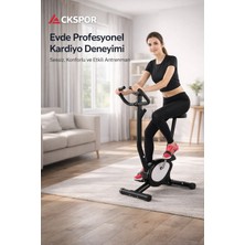 CKSpor Dikey Kondisyon Bisikleti LCD Ekranlı Ayarlanabilir Dirençli Ev Tipi Kardiyo Bisikleti