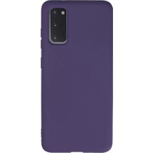 Galaxy S20 Kılıf Nano Içi Kadife Silikon  Mor