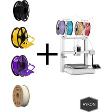 Anycubic Kobra x 3D Yazıcı + 4 Farklı Renk Filament Hediye