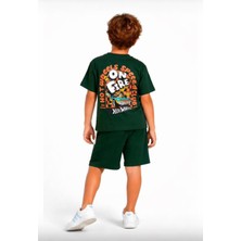 Cg Kids Hot Wheells Erkek Çocuk Tshirt&şort Alt Üst Takım Sırt Baskı Detaylı Süper Kalite