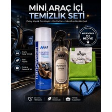 Nanowash Mini Araç Içi Temizlik Seti – Detay Köpük Temizleyici + Oto Parfüm + Mikrofiber Bez Hediyeli