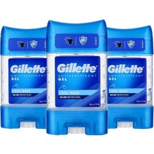 Gillette Antiperspirant Gel Cool Wave 70 ml - 3 Adet