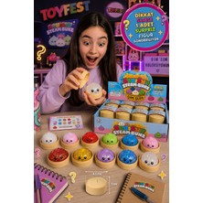 Toyfest Dim Sum Viral Squishy Stres Topu Sıkılabilir Duyusal Oyuncak Çin Mantısı Kutu Şeklinde -5 Cm- 1 Adet