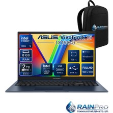 Asus Vıvabook 15 Intel Core 5-120U 8 GB Ddr5 2 Tb SSD 15.6'' Windows 11 Pro Taşınabilir Bilgisayar X1504VARNP03