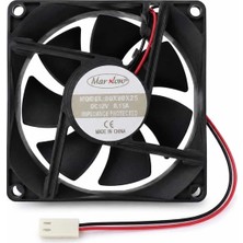 Marxlow 80X80X25 Dc Fan 8cm 12V 2 Uçlu 2p 0.15A