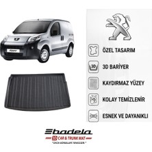 Badela Peugeot Bipper 2007-2026 Uyumlu 3D Kauçuk Bagaj Havuzu