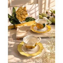 Mikasa Moor Art Of Botanica Sarı 2 Li Kahve Fincan Seti 90 cc