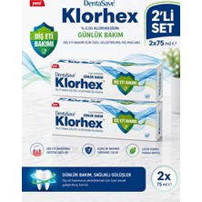 Dentasave Klorhex Günlük Bakım Diş Macunu %0.05 Klorheksidin 75 ml 2li Set