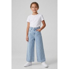 Kinderos Serpme Taşlı Kız Çocuk Kot Pantolon - 26Y 1802