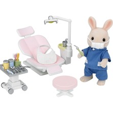 Sylvanian Families Dişçi Seti Tavşan Baba Alex Figürlü Klinik Oyun Seti