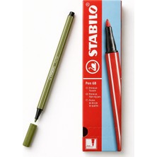 Stabilo Keçe Uçlu Boya Kalemi 1 mm Yosun Yeşili 68/35 10 Lu Paket