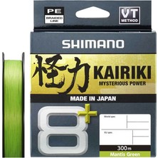 Shimano Kairiki 8+ 300 mt Mantis Green Ip Misina