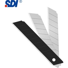 Sdı 1404 Çelik Maket Bıçağı Falçata Ucu Yedeği 18MM 60 Derece Büyük 10'lu