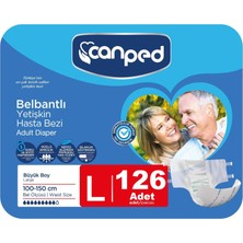Canped Belbantlı Yetişkin Hasta Bezi Büyük (Large) 126 Adet
