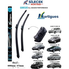 Martigues Martıgues Araca Özel Ön Sağ/sol Silecek Takımı Golf V 05>08 Golf Vı 08>12 Passat 05>10 Passat B7 10>14 Scırocco 08> Touran 03>15 Caddy Iıı 04>10 Jetta 05>10 Ölçü : 600MM/475MM  S2419B24