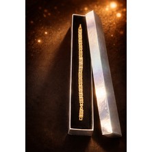 Zarafet Serisi Taşlı BILEKLIK-14K Vip Gold Kaplama