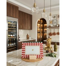 Megy Home 25X35 Cam Kesme Tahtası/ Sunumluk/dekoratif Silikon Kaymaz Altlıklı Love Birds Kuş Desenli