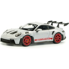 Solido S4314802 1/43 Porsche 911 (992) Gt3 Rs – Ice Grey Metallic W/pyro Red – 2023
