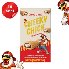 Chocovia Cheeky Chick Tavuk Butu Görünümlü Çikolata 55 gr ( 10 Adet)