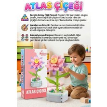 Farbu Oyuncak Bloklardan Atlas Çiçeğim! 162 Parça 20CM Inşa Edilebilir Dekoratif Çiçek Eğitici Yapı Oyun Seti