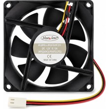 Marxlow 80X80X25 Dc Fan 12V 3 Uçlu 8cm 3p 0.15A