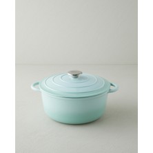 Hecha Demir Döküm Derin Tencere 28 cm Mint