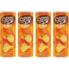 Cipso Tube Acı Baharat Aromalı Cips 90 gr x 4 Adet