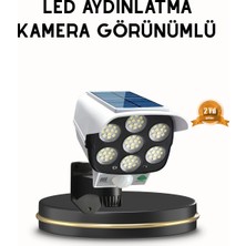 Güneş Paneliyle Şarj Olan Hareket Sensörlü Dış Mekan Güvenlik Lambası Ayarlanabilir