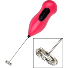 Airobazar Mini Pilli Süt Köpürtücü & El Mikseri, Kahve, Cappuccino ve Yumurta Çırpıcı Telli Blender
