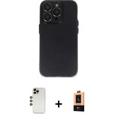 Pileli Store Pilelistore™ iPhone 13 Pro Max Kılıf Ufuk Minimal Özel Seri - Şeffaf Maxco Cam Ekran Koruyucu + Shine Kamera Lens - Gd