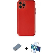 Pileli Store Pilelistore™ iPhone 11 Pro Max Kılıf Yadigar Klasik - Siyah 3D Antistatik Cam Ekran Koruyucu + Shine Kamera Lens Koruma Cam - Gı