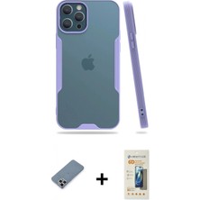 Pileli Store Pilelistore™ iPhone 12 Pro Max Kılıf Atlas Asil Serisi - Siyah 6d Mat Seramik Hayalet Nano Ekran Koruyucu + Metal Kamera Lens Koruma Cam - Gs