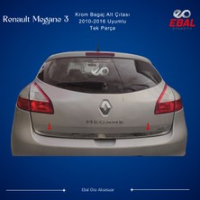 Ebal Oto Renault Megane 3 Krom Bagaj Alt Çıtası 2010-2016 P. Çelik (Hb)