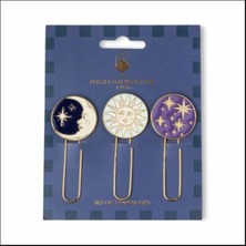 Designworks İnk Celestıal Ataç Seti 3'lü Set Of 3 Paperclıps Celestıal