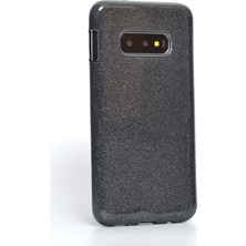 ZM Store Galaxy S10E Uyumlu Kılıf Renkli Simli Parlak Shining Kapak