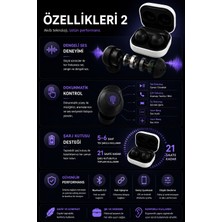 FaroxTech Kablosuz Bluetooth Kulaklık Dokunmatik Kontrol Şarj Kutulu Tws Kulak Içi Kulaklık