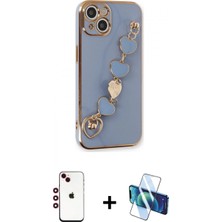 Pileli Store Pilelistore™ iPhone 14 Kılıf Nova Işık Prime - Siyah 3D Antistatik Cam Ekran Koruyucu + Shine Kamera Lens - Kı