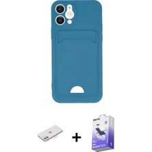 Pileli Store Pilelistore™ iPhone 12 Kılıf Vadi Çizgi Prime - Siyah Bilvis 5in1 5d Magic Hayalet Cam Ekran Koruyucu + Renkli Kamera Lens Koruma Cam - Pe