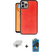 Pileli Store Pilelistore™ iPhone 14 Pro Max Kılıf Kıvılcım Işık Serisi - Siyah 18D Cam Ekran Koruyucu + Band Metal Kamera Lens - Gd